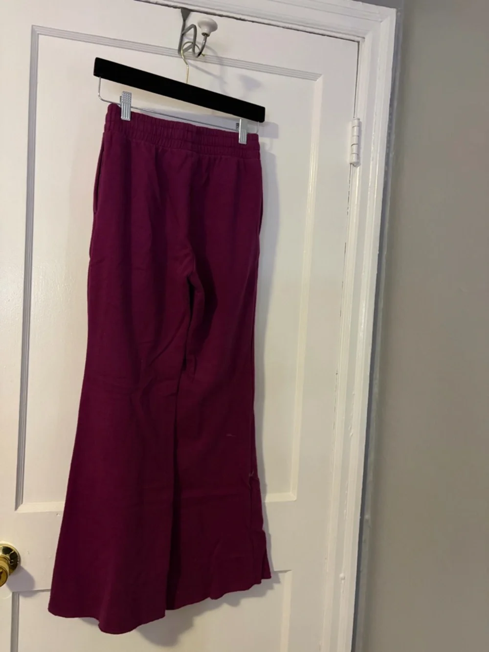 PINK Victoria's Secret Plum Wide-Leg Sweatpants with Pink Crest 2 for $40! - Picture 2 of 6